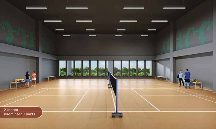 2 Indoor Badminton Courts